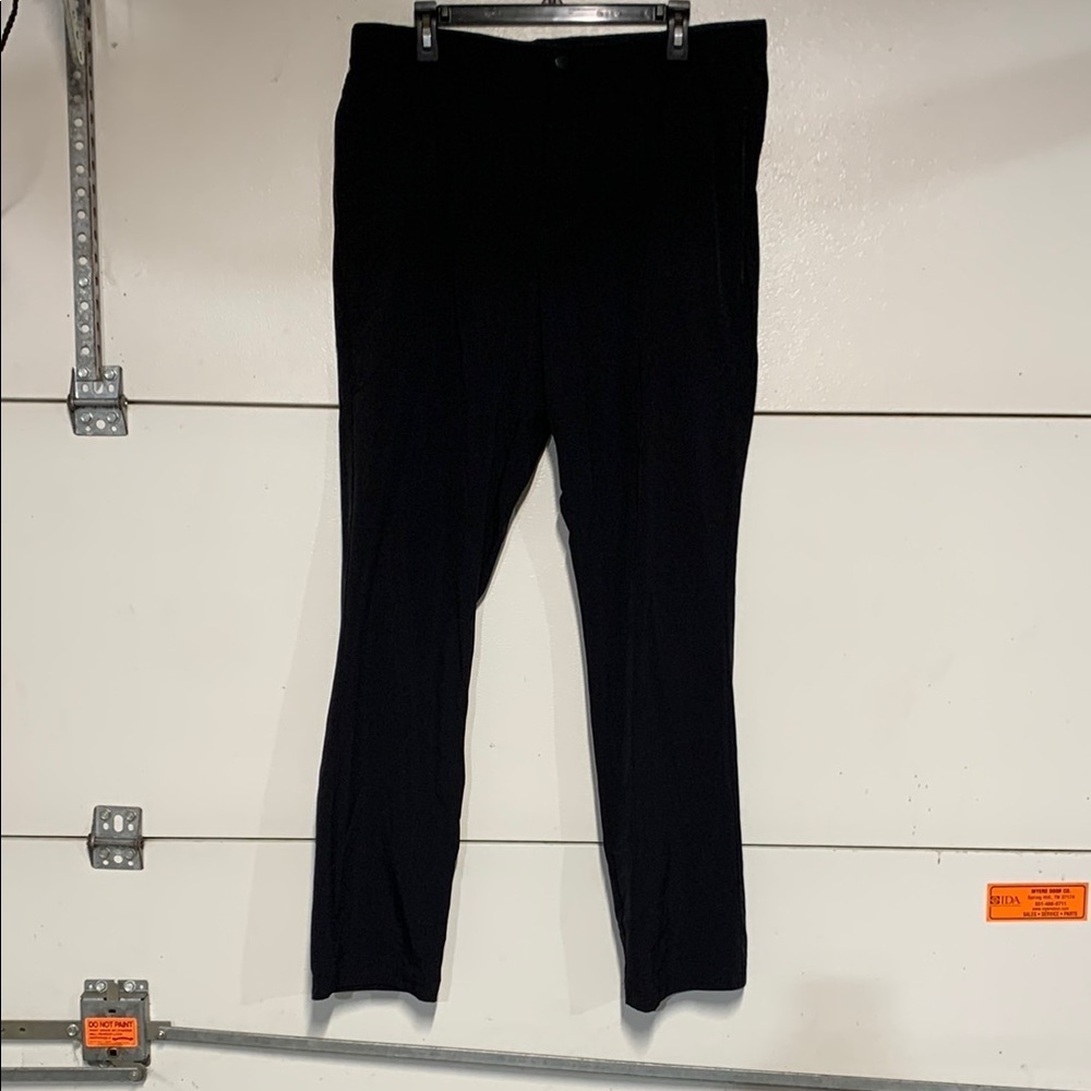 PASKHO MENS BLACK ATHLETIC PANT LARGE